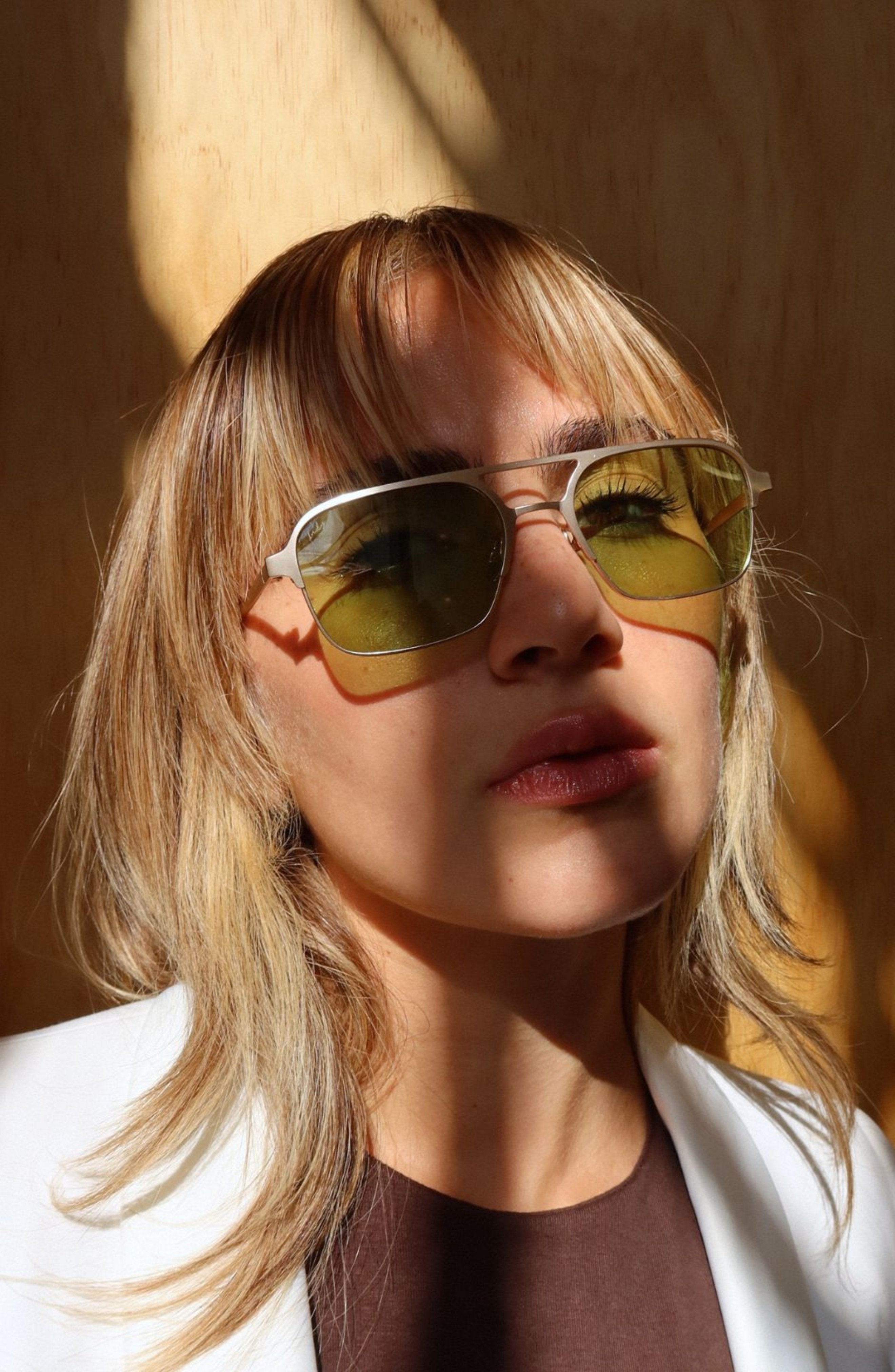 Matte Gold Sunglasses for Women | Classic Six