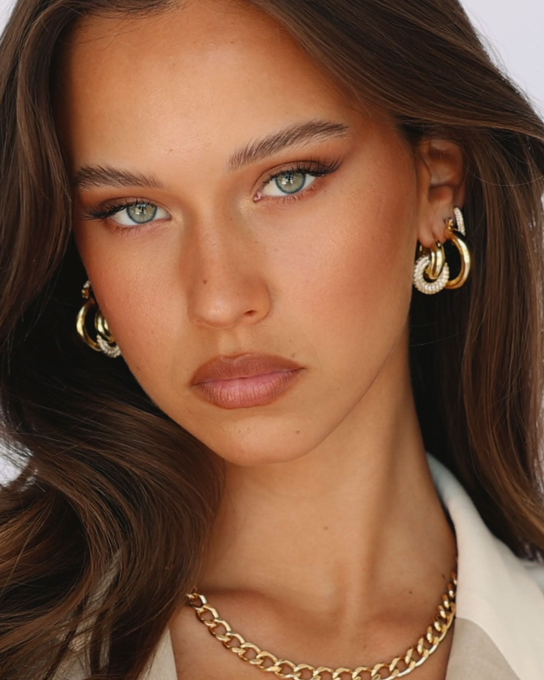 Baby Amalfi Tube Hoops- Gold (Ships Early May)