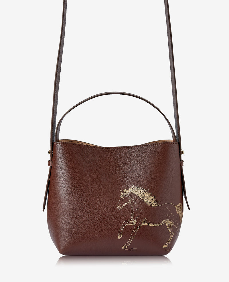 Graceful Horse Selena Bucket Bag