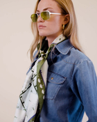 THE FISHERS ISLAND SCARF IN GREEN