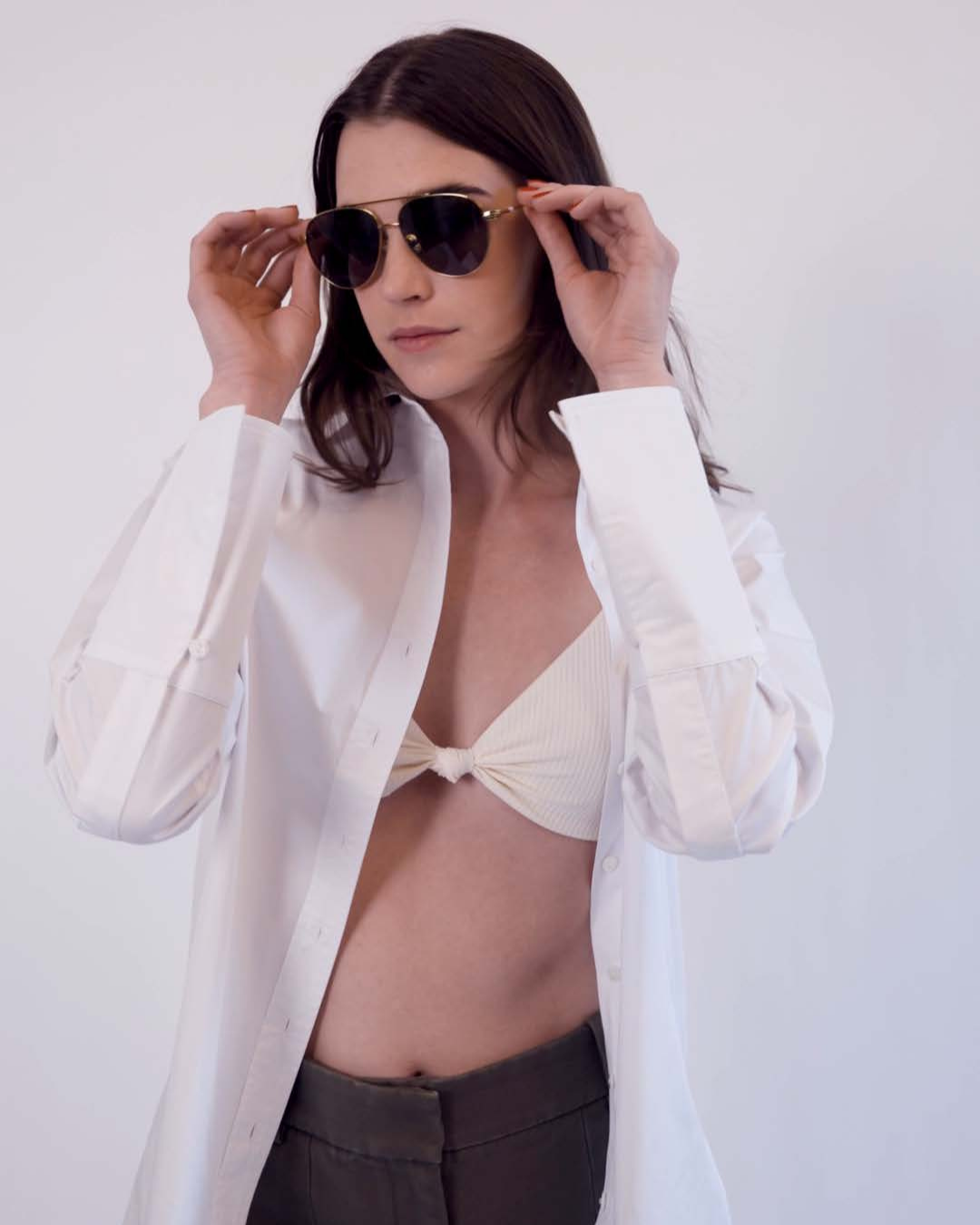 Donna Button-Down Shirt in White