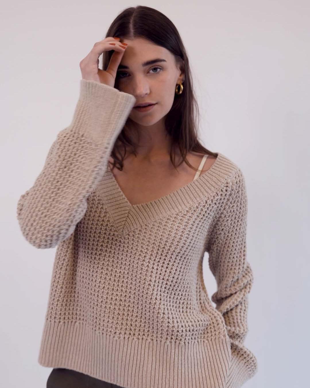 L'Appartement　Mesh Knit SEQUIN MESH KNIT TOP（ニット／セーター）｜L'Appartement