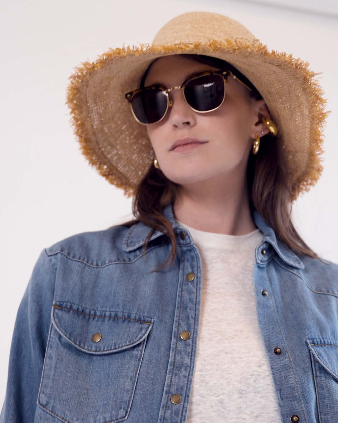 Baby Amalfi Tube Hoops- Gold (Ships Early May)