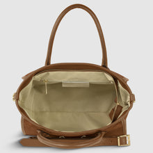Italian Genuine Suede & Full-Grain Leather Top-Handle Bag | Alba