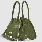 Italian Genuine Suede Top-Handle Bag | Novara