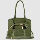 Italian Genuine Suede Top-Handle Bag | Novara