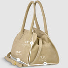 Italian Genuine Suede Top-Handle Bag | Novara