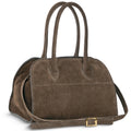 Italian Genuine Suede Top-Handle Bag | Novara