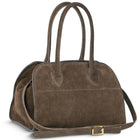 Italian Genuine Suede Top-Handle Bag | Novara