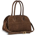 Italian Genuine Suede Top-Handle Bag | Novara
