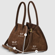 Italian Genuine Suede Top-Handle Bag | Novara