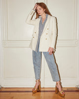 Katharine Blazer in Ivory Tweed